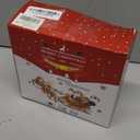 Hqyib 3 PCS Christmas Window Lights Decorations, Battery Powered Hanging Warm Lighted Star, Bell & Christmas Tree Shaped Shaped String LED Indoor for Xmas Tree, Window, Fireplace