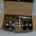 SCHLAGE Andover Privacy Knob, Andover Rose, Antique Brass
