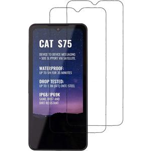 Glass Screen Protector for Cat S75 - [2 Pack] Bubble Free HD Tempered Glass Screen Protector for Cat S75