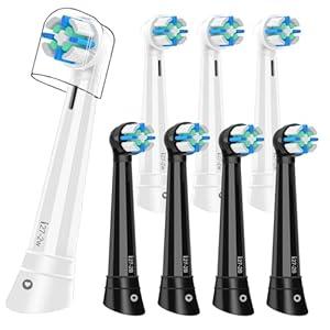 8PCS Replacement Heads Compatible with Oral B iO 3 4 5 6 7 8 9 10 Series Electric Toothbrush,Gum Care Toothbrush Head Compatible with Oral b iO Replacement Heads