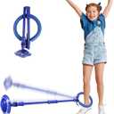 Skip Ball for Kids with Flashing Lights - Indoor Outdoor Game Fitness Toys for Kids, Cool Christmas Birthday Gifts Toys for Girls Boys Age 6 7 8 9 10+ Year Old (Blue)