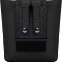 TACNEX Folding Dump Pouch for Duty/Battle/Range Belt Roll Up MOLLE Magazine Drop Pouch Drawstring Open Mag/Tool Recovery Waist Bag Utility Storage Pack for Hunting Shooting (Vertical Black)