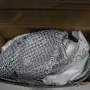 Tigeen 48 x 13 Inches Large Christmas Tree Bow Topper with 8 Pcs 5.5 Inches Attachable Poinsettia Flowers Glitter Snowflakes Burlap Tree Toper Ribbon Bow for Holiday Hanging Ornament(Silver Snowflake)