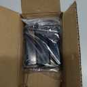 4 Pack Black Carbon Steel Fence Mounting Brackets for 1" x 1" Square Rails, Fence Panel Internal Connectors