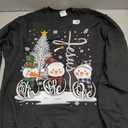 Faith Hope Love Jesus Christmas Pajama Snowman Christian Sweatshirt, M