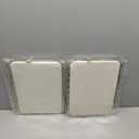 2 Pack Necklace Display Stand for Vendors 14 x 9.7 Inch Large Velvet Necklace Display Stand Double-sided Chain Holder Beige Grey Chain Jewelry Holder for Selling Craft Show Exhibidores