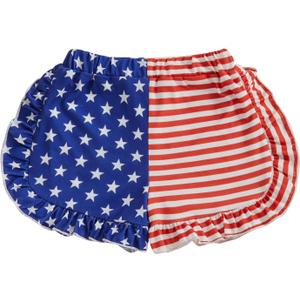 Toddler Baby Boy Girl Shorts Summer Casual Elastic Waist Striped Shorts Pants Boxer Bottoms (Blue)