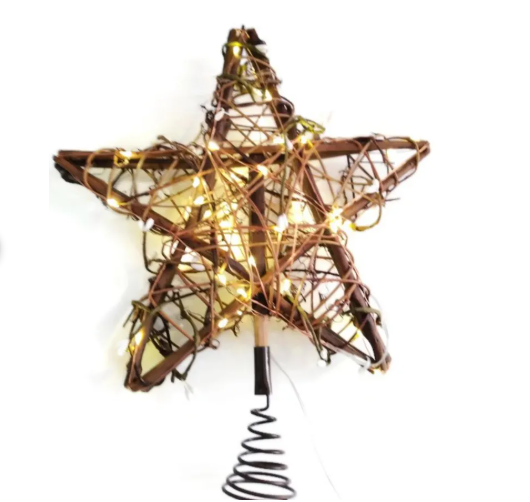 Mini Twig Christmas Tree Star for Small Holiday Trees
