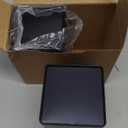 Colorful Square Tin Can Empty Cube Steel Box Storage Container for Treats, Gifts, Favors, Loose Tea, Coffee and Crafts, Mini Portable Small Storage Kit (Black, 2-Large) (2*Large (3.35x3.35x6"))