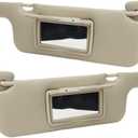 Car Sun Visor for ToyotaCorolla 2001 to 2007 Ninth Generation, Left Driver and Right Passenger Side, Gray Replaces