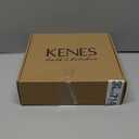 KENES Brushed Gold Bathroom Faucets, Modern Single Hole Lavatory Vanity Faucet, Single Handle Bathroom Sink Faucet Gold, with Pop Up Drain & Water Supply Hoses LJ-9031-4 (Short)