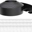 Landscape Edging 4 Inch Tall 60FT with 75Pcs Metal Spikes, Plastic Garden Edging Border Landscape Edging Border Lawn Edging for Landscaping, Flower Bed, Yard