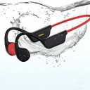 Swimming Headphones, IPX8 Waterproof Bone Conduction Headphone Wireless Underwater Earbuds with 32GB Memory for Swimming, Cycling, Marathon