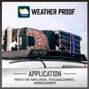 HORUSDY 31-Piece Premium Bungee Cords Assortment Jar, Includes 10,18,24,32,40 Bungee Cords, 6 Zip Ties, 8Canopy/Tarp Ball Ties and Crocodile Mouth Tarp Clips