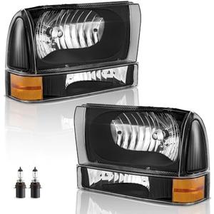 Headlights Halogen for 1999-2004 Ford F250 F350 F450 F550
