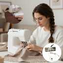 Magnetic Quilting Light for Sewing Machine  Red Crosshair Laser Guide for Straight Stitching, Hands-Free Precision Seam Tool with Flexible Gooseneck, Plug-in Power for Consistent Brightness