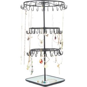 Diridbaz Multi-layer Jewelry Organizer Chic Box Metal Jewelry for Ladies Stylish Storage