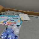 MoonxHome Ball Pit Balls for Toddlers, BPA Free Crush Proof Plastic Toy Balls for Ball Pit, Children's Pool Water Toys, Macaron Ocean Balls for Play Tent 2.15 Inch Pack of 500 White&Green&Blue