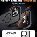 DEERLAMN Strong Magnetic Case for iPhone 16 Pro Max 6.9-Inch,[Compatible with Magsafe][Military Grade Drop Protection] Translucent Matte Shockproof Protective Phone Cover-Frosted Black