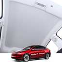 2025 Upgrade Magnetic Sunshade Roof for Tesla Model Y Juniper Accessories, [Never Sag & No Light Leakage] Nano Ice-Crystal Heat Insulation Glass Roof Shade for Model Y Launch 2025 2026-2PCS