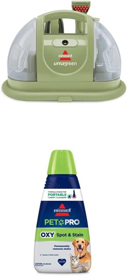 BUNDLE Little Green Portable Carpet Cleaner + PET PRO OXY Spot & Stain Formula, 32 oz