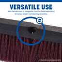 SPARTA Flo-Pac Plastic Heavy Sweep with Stiff Bristles for Cleaning, 24 Inches, Black