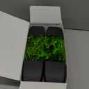 4pcs Mini Artificial Eucalyptus and Faux Grass Plants in Black Pots Small Fake Plants for Indoor Home Office Bathroom Shelf Space Saving Decorative Greenery for Table and