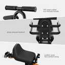 XIEEIX Child Bike Seat, Kids Bike Seat with Guardrail, High Seat Cushion Backrest Mountain Bike Child Bike Seat, Bicycle Child Safety Seat for Children from 1 to 3 Years Old, Medium