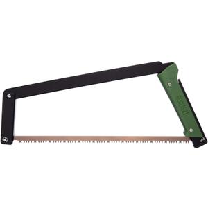 AGAWA - BOREAL21-21 Inch Folding Saw with All-Purpose Saw Blade - Camping Gear For Hiking, Fishing, Hunting, Bushcraft & Survival Kit (Black Frame/Green Handle)