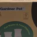 Gardner Pet Automatic Dog Water Dispenser Gravity Stainless Steel Waterer & Food Feeder Set, 100% BPA Free Large Capacity Feeding Bowls for Medium & Large-Sized Dogs Cats Other Pets -(1 Gallon x2)