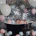 Kate Square Sliver Sequin Wall Panel Backdrop Sliver Glitter Panels Wedding Decoration(Pack of 12)