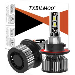 Compatible for Ford F150 2004-2014 / F250 F350 F450 Super Duty 2005-2022 Light Bulbs, 9008/H13 High Low Beam 6500K White Light Combo Kit with Cooling Fan, Plug-N-Play, 44000LM Powersports Bulbs,2-Pack