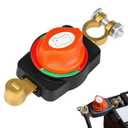 Top Post Battery Disconnect Switch 12V-48V Negative Terminal Cut Off Isolator, 250A Continuous 1000A Cranking Amps, Shut Off Kill Switch for Car Truck RV Boat Marine Auto Storage, 15.5-17mm Post