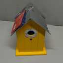 Corrugated Metal Colorful Wren/Chickadee Bird House