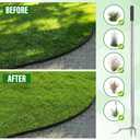 BARAYSTUS Weed Puller Tool, Stand Up Heavy Duty Weed Remover with 3-Claw Steel Head, 45.6" Long Handle, Root Removal Weeding Tool for Garden Lawn Yard, No Bending or Kneeling