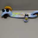 Bluey 3D Kick Scooter for Kids, Self-Balancing 3 Wheeled Light Up Scooter with Extra Wide Anti-Slip Deck, Rear Brake, Lean to Steer, Lightweight Design, for Kids 3 and up, 75 LB Limit