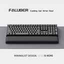 Faluber Cooling Gel Wrist Rest, 17.3-inch Length for Full-Sized Keyboard, Memory Foam Palm Rest with Non-Slip Footpad, Ergonomic Design, Stain Resistant, PC Accessory Gaming Gear (Large-Full Size)