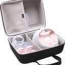 LTGEM Travel Case for Spectra Baby USA S1 Plus / S2 Plus Premier Electric Breast Pump (Black+Blue)