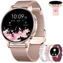 Erkwei Smart Watch for Women 4 Bands Make/Answer Calls 1.27" Touchscreen Fitness Tracker Compatible Android iOS Tracker Watch Pedometer Heart Rate Sleep SpO2