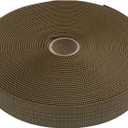 GM CLIMBING 1 inch Nylon Tubular Webbing Tape CE UIAA Certified 4000lb Heavy Duty for Climbing Rescue Rope Works Survival Outdoor General Purposes 50 ft  Coyote Brown