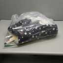 Pet Teepee Tents, 24 Inch Portable Indoor Dog Teepee Bed with Thick Cushion, Washable Navy Blue Stars Pattern Teepee Tent House for Puppy & Cat