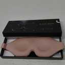 MZOO Luxury Sleep Eye Mask for Side Sleeper Men Women, Zero Eye Pressure 3D Sleeping Mask, Light Blocking Patented Design Night Blindfold, Soft Eye Shade Cover for Travel, Pink