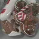 5 Pcs Christmas Throw Pillows Xmas Tree Gingerbread Man Snowflake Pillows Red White Stripe Candy Cane Peppermint Shape Cushion Stuffed Christmas Decoration for Home Sofa Bed Couch Party