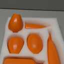 Orange Ceramic Bud Vases Set of 6, Farmhouse Decor, Fireplace Decor, Mantle & Shelf Decor, Home Decoration for Living Room, Entrance, Bathroom, Kitchen & Office, Coffee Table Decor, Bud vases in Bulk