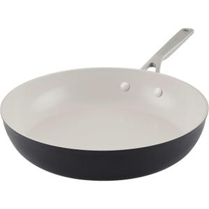 KitchenAid Hard Anodized Ceramic Nonstick Frying Pan/Skillet, 12.25 Inch - Matte Black