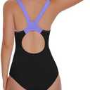 Beautikini Period Swimwear One Piece Racerback Training Bathing Suit Women Period Swimsuits for Teen Girls XS