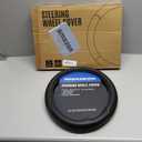 Skechers Air-Cooled Steering Wheel Cover,Leather Car Steering Wheel Cover Universal Fit 14" 1/2-15" Car Wheel Protector for Men Women Fit Suvs,Vans,Sedans,Car,Trucks,Black