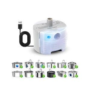 OYES Cat Water Fountain Pump,Cat Fountain Pump Replacement Pump SMA-800 Submersible Motor,Pet Water Fountain Pump for Stainless Steel Cat Water Dispenser (Bottom pumping)