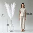 beigeok 4PCS 71" White Extra Tall Large Faux Pampas Grass, Boho Fluffy Artificial Pompas Grass Stems Home Decor for Floor Vases Filler, Living Room, Wedding