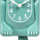 Ocean Waves Kitty-Cat Wall Clock